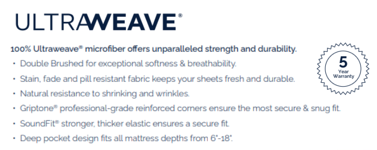 Sleeptone Ultraweave Sheet Sets